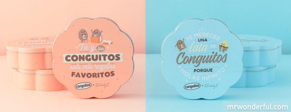 Dulce colaboración: nuevas latas de chocolate “Lacasa y Conguitos x Mr. Wonderful”