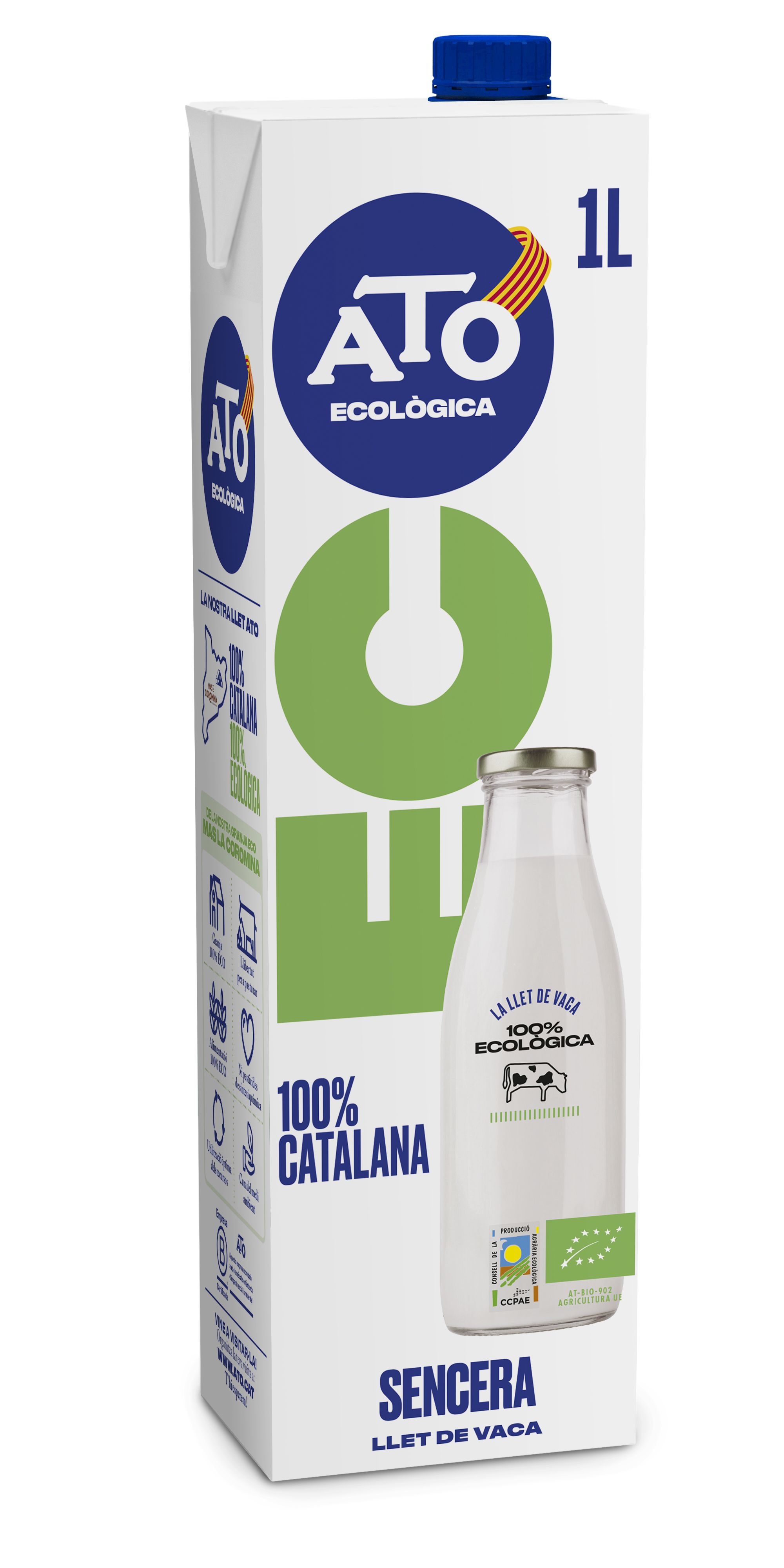 ATO lanza su gama ecológica de leche ECO con origen 100% catalán