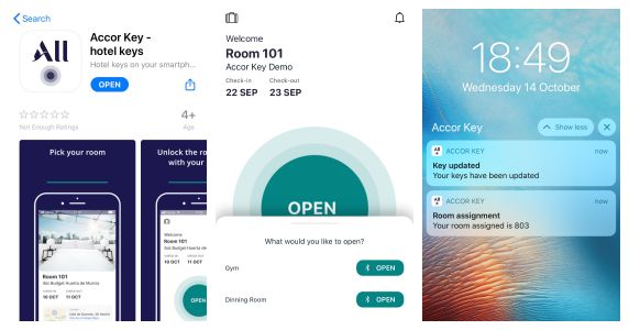 Accor implantará la llave digital en todos sus hoteles