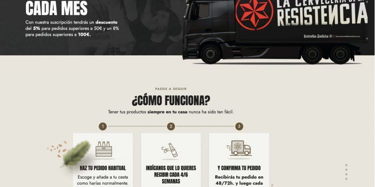 Estrella Galicia facilita la compra online de sus productos