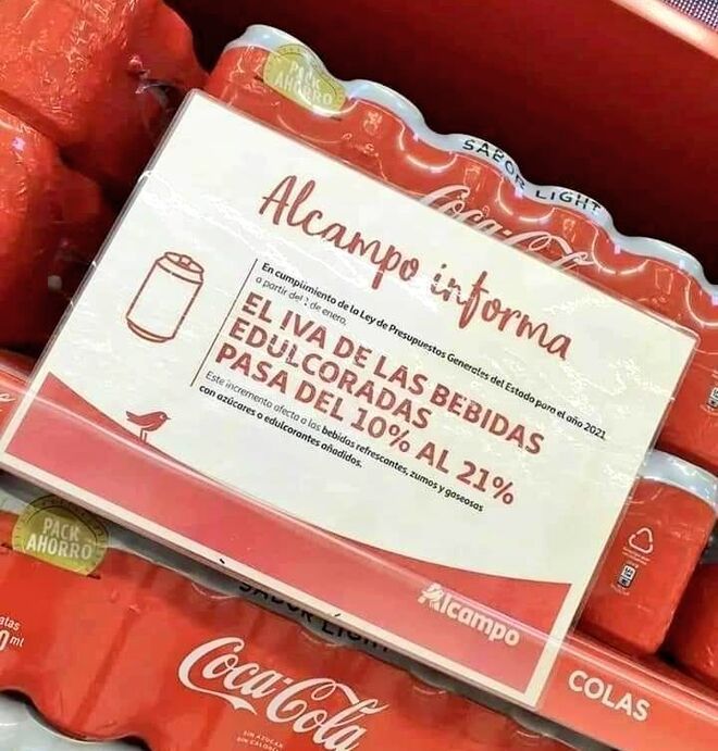 El impuestazo a los refrescos ya se refleja en la tienda