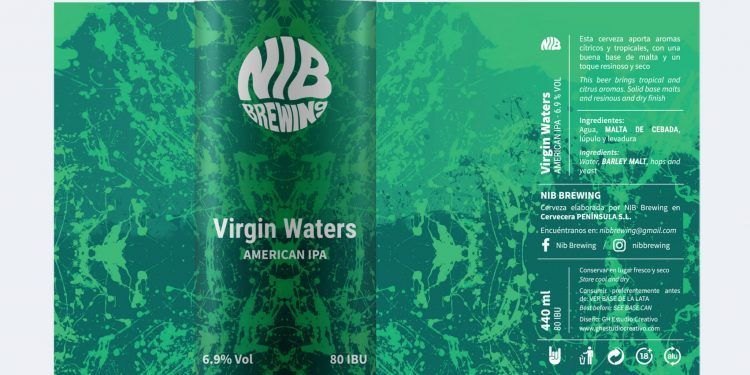NIB Brewing lanza un nuevo lote de Virgin Waters, su IPA estrella
