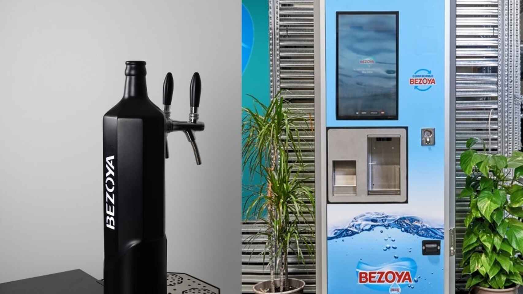 Bezoya, Cabreiroá y Solán de Cabras: las marcas de agua se reinventan con «grifos» de agua en bares y botellas recicladas