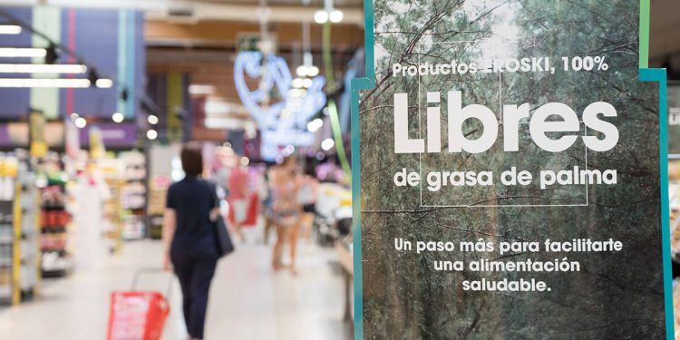Eroski elimina la grasa de palma de su marca propia