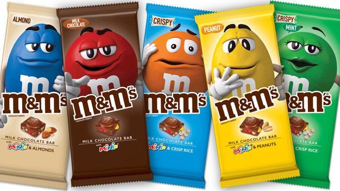 Mars entra en la categoría de tabletas de chocolate en el 80 aniversario de M&M’s