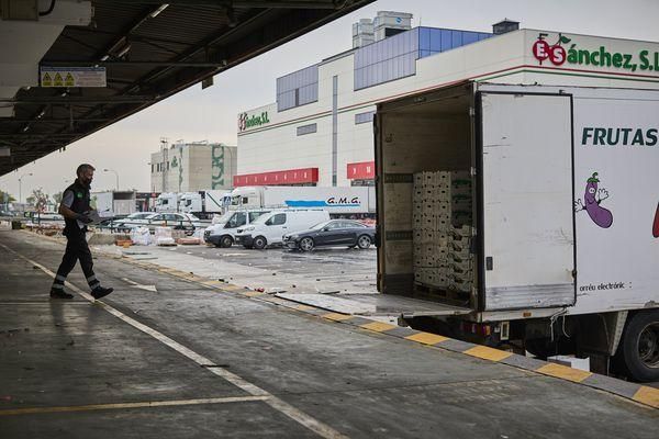 Mercamadrid descarga el 50% de su mercancía habitual por la huelga del transporte