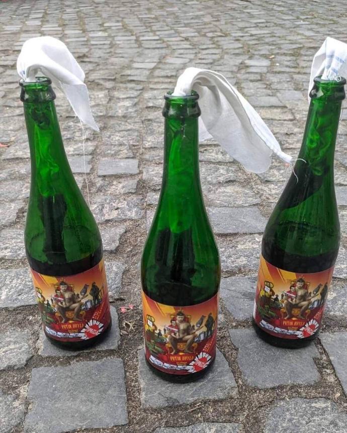 Una fábrica de cerveza ucraniana pasa a producir cócteles molotov