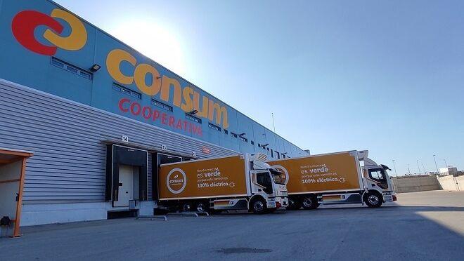 Consum inicia el transporte 100% eléctrico para el reparto a Murcia, Alicante y Andalucía￼