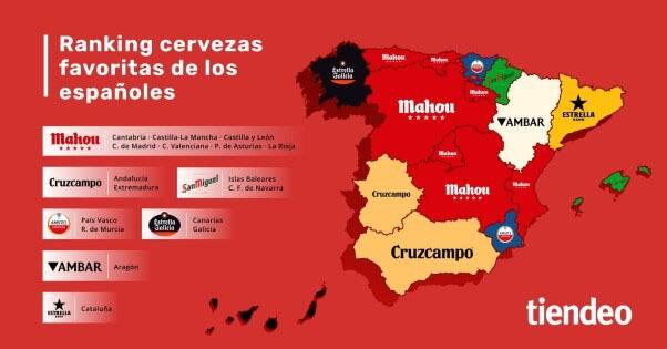 Mahou, Amstel y Estrella Galicia, las cervezas preferidas por los españoles￼
