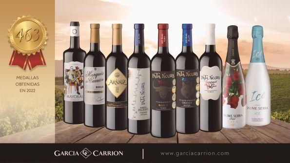 463 medallas para los vinos y cavas de GARCIA CARRION en 2022