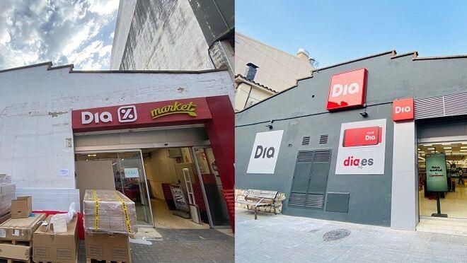 El antes y el después de las tiendas Dia￼
