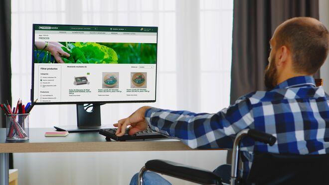 Eroski obtiene la certificación de accesibilidad de su web para comercializar productos locales￼