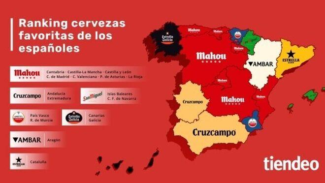 La cerveza favorita en cada región￼
