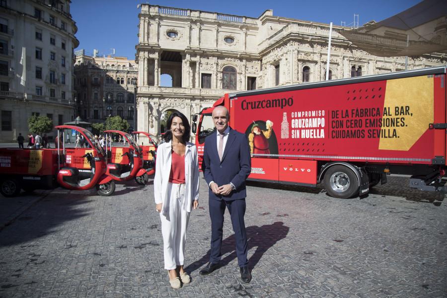 Heineken lleva a cabo en Sevilla el primer sistema de reparto sostenible de última milla ‘de la fábrica al bar’￼