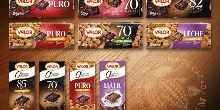 Chocolates Valor estrena diseño en sus tabletas￼