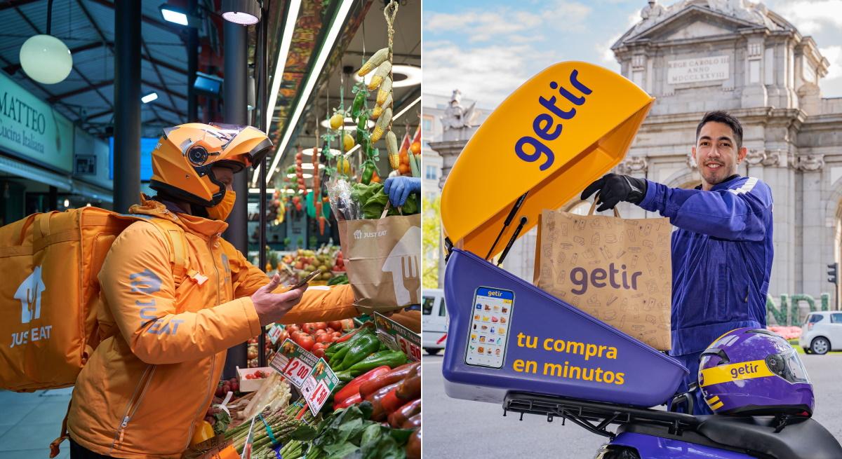 Just Eat y Getir unen fuerzas con un acuerdo en Europa que en breve llegará a España