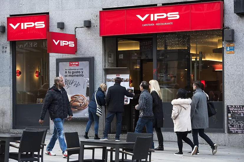Vips incrementó un 21% sus locales en España en el primer trimestre