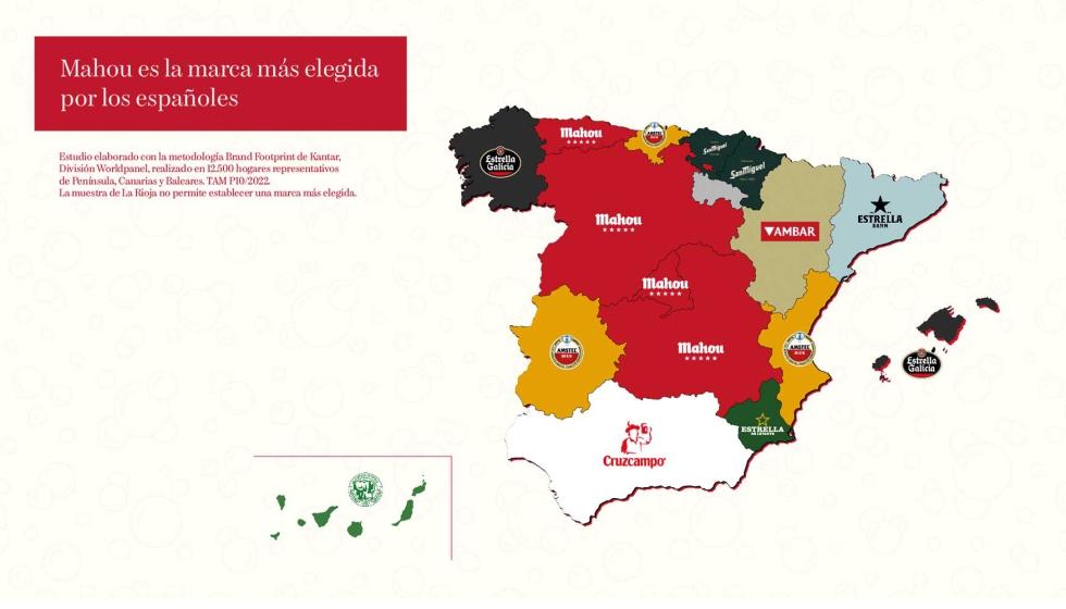 Mahou, la cerveza más elegida por los españoles