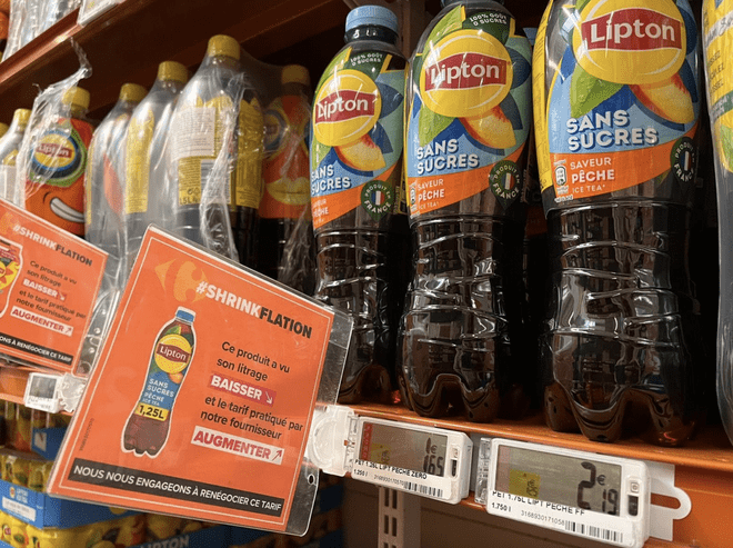 Carrefour inaugura las etiquetas de la discordia contra la ‘shrinkflation’ (o reduflación)