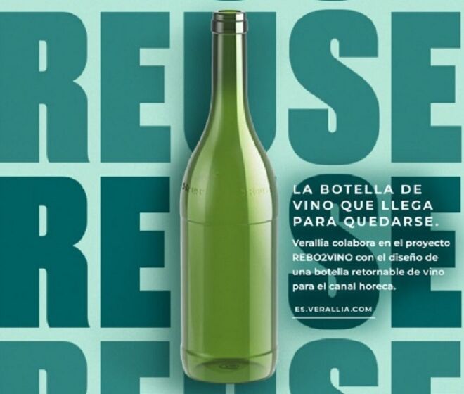 Verallia desarrolla y fabrica un prototipo de botella de vidrio reutilizable