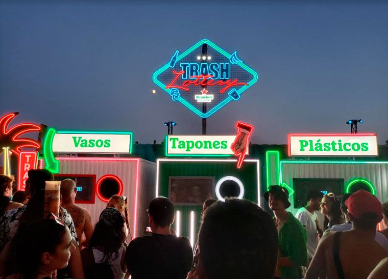 Heineken convierte el reciclaje en un fuerte atractivo para los festivales