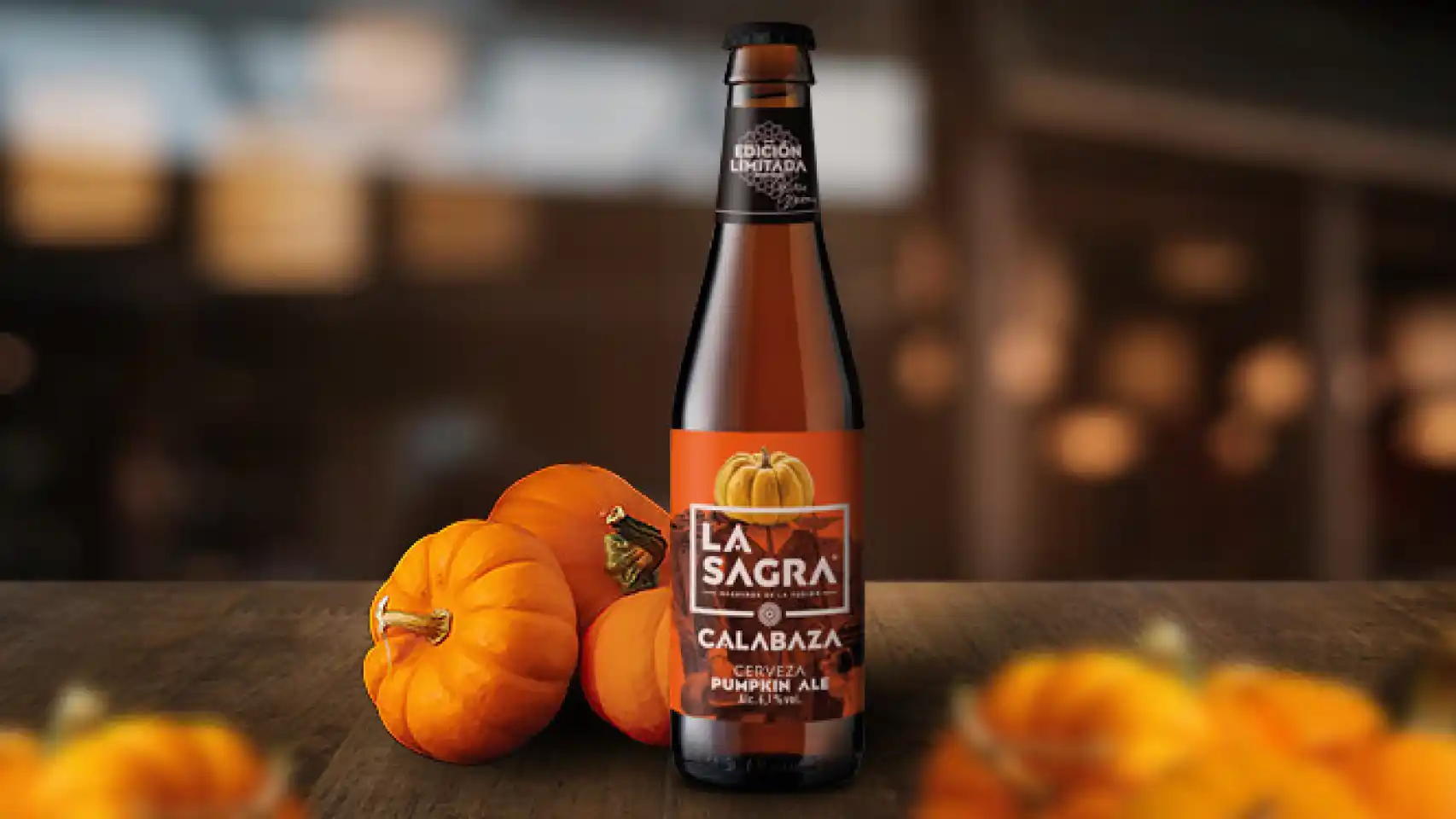 LA SAGRA lanza una edición limitada para otoño: así es su cerveza de calabaza