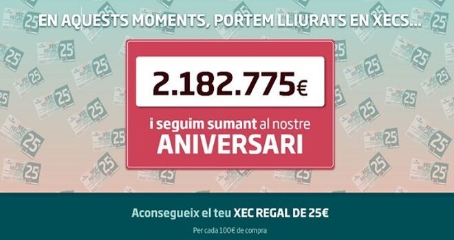 Condis reparte más de dos millones a los clientes por su aniversario