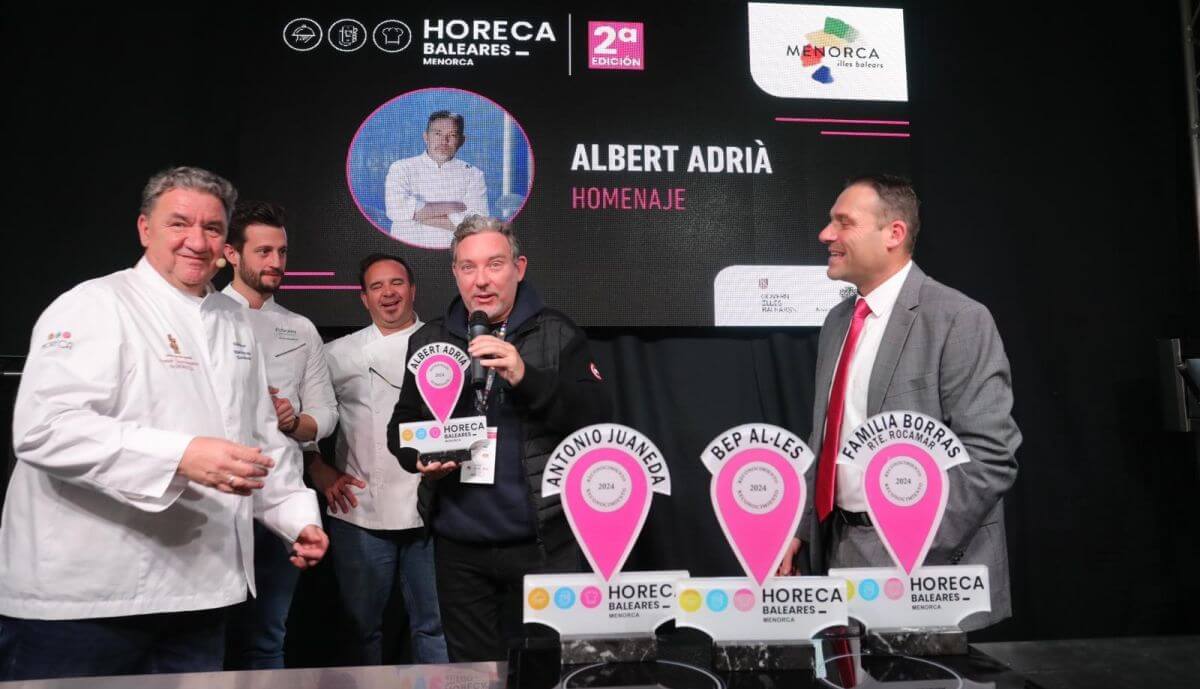Horeca Baleares abre su feria en Menorca y rinde homenaje al chef estrella Michelin Albert Adrià