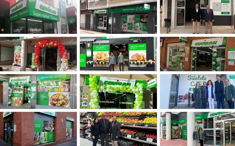 Covirán continúa su expansión por España con la apertura de doce nuevos supermercados