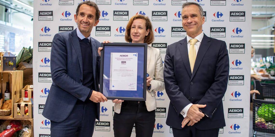 Carrefour, pionera en obtener la certificación de Aenor por su gestión del desperdicio alimentario