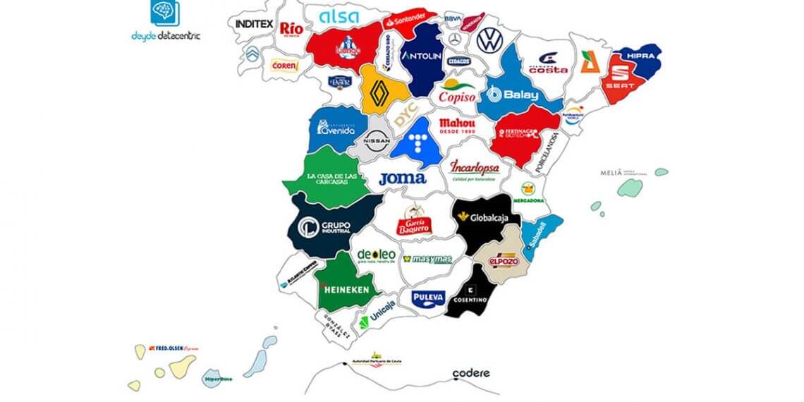 El 35% de las empresas más importantes por provincias pertenecen al sector de alimentación y bebidas