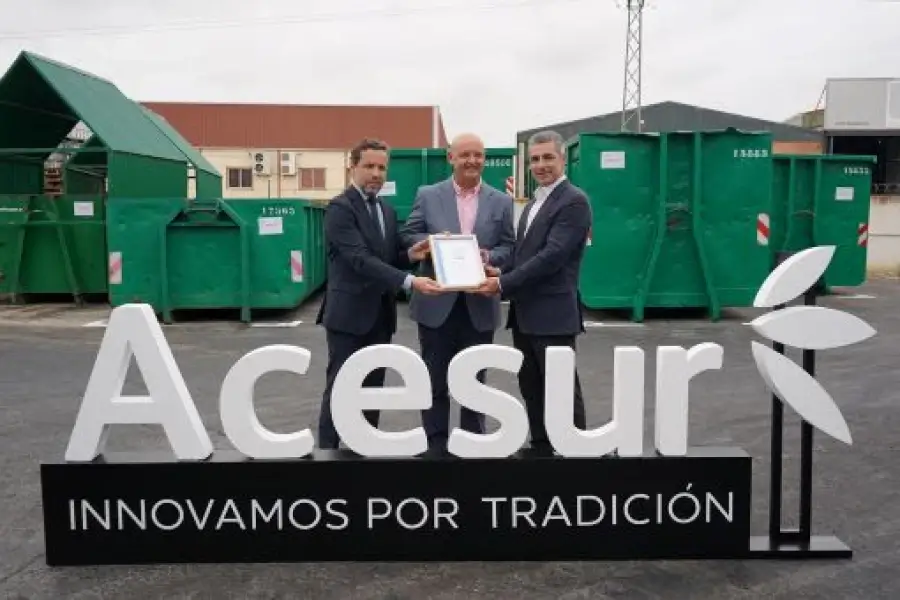Acesur obtiene el sello ‘Residuo Zero a Vertedero’ del Grupo Saica en su planta de Dos Hermanas