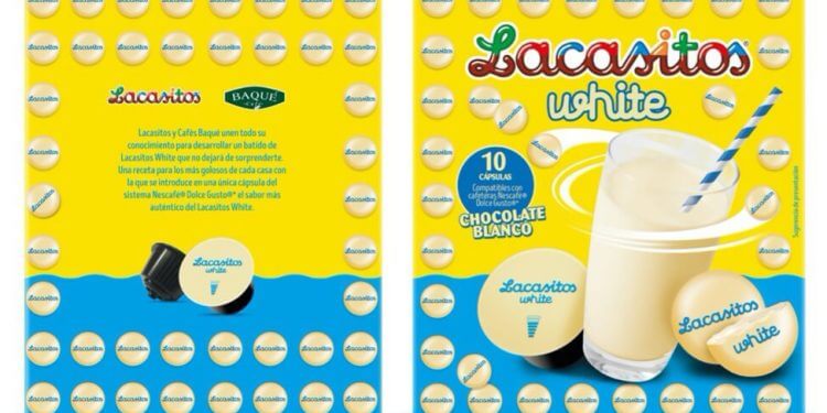 Lacasa y Cafés Baqué crean el primer batido de Lacasitos White en cápsula