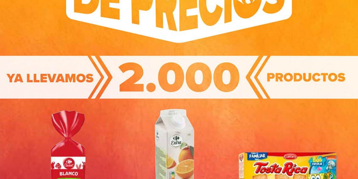 Carrefour pone en marcha una nueva bajada de precios con la que alcanza los 2.000 productos rebajados