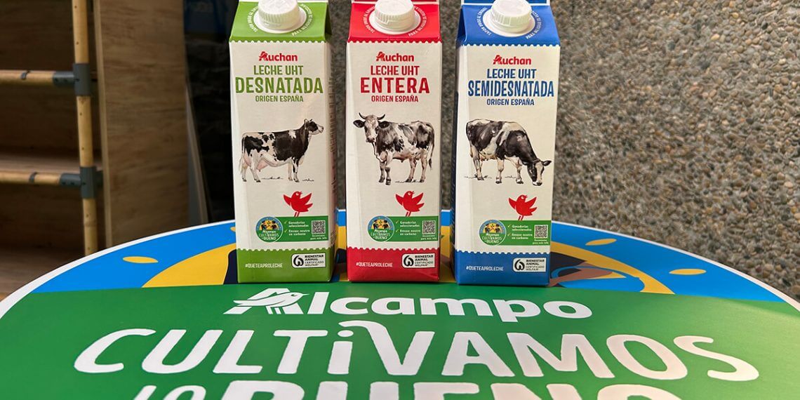 Alcampo incorpora a una nueva gama de leche del Grupo Lence