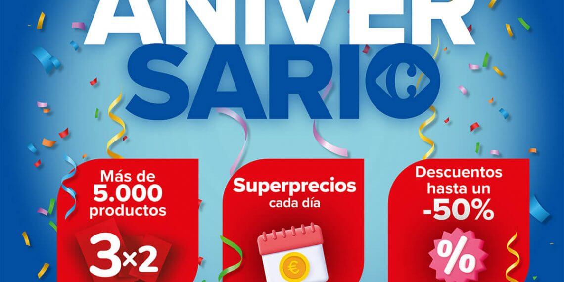 Carrefour inicia su campaña aniversario con grandes descuentos y promociones