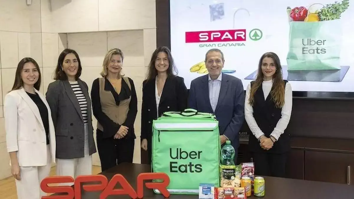 Spar Gran Canaria refuerza su servicio de delivery con Uber Eats