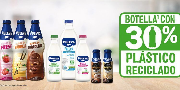 Puleva avanza en economía circular e introduce un 30% de PET reciclado en sus botellas