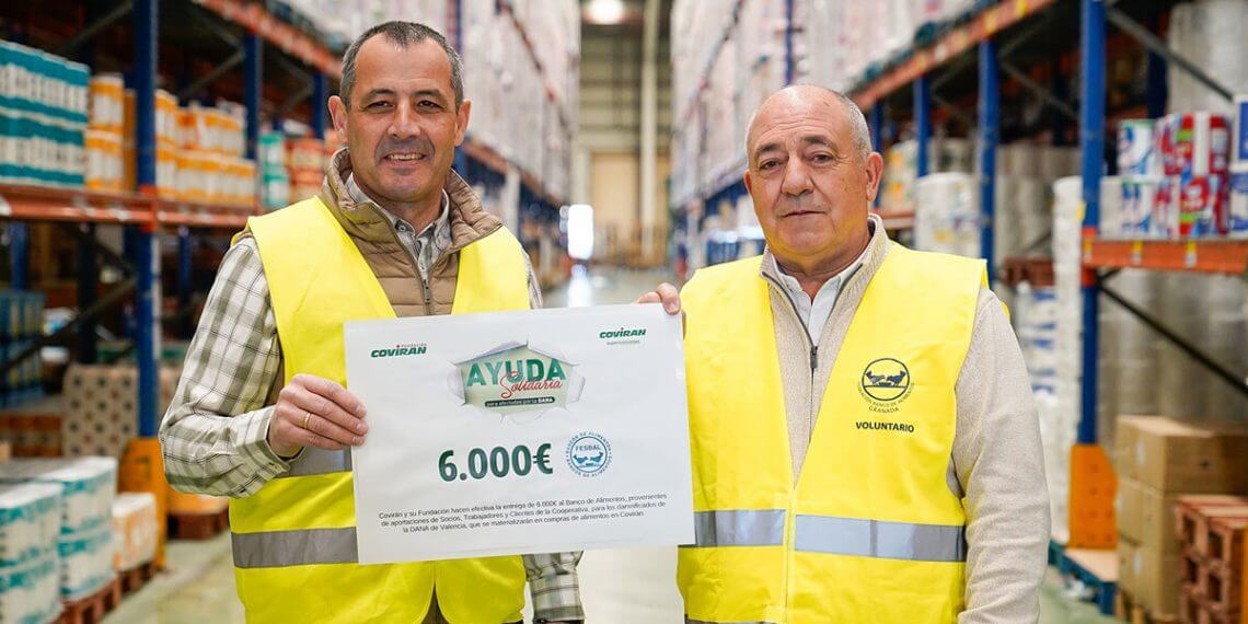 Covirán ayuda a las familias damnificadas por la DANA en la compras de alimentos