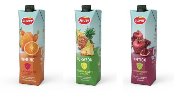 Juver lanza su nueva gama Salud de bebidas funcionales