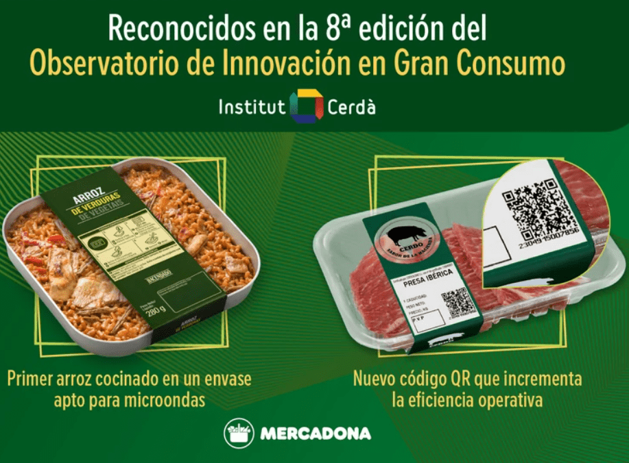 Premian a Mercadona por la implantación de un nuevo código QR que sustituirá al tradicional código de barras