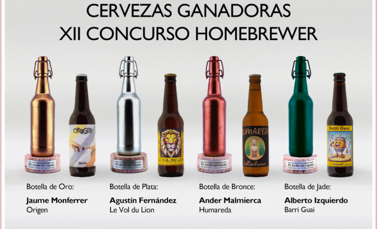 Cervezas caseras ganadoras del XII Concurso Homebrewer de El Jardín del Lúpulo