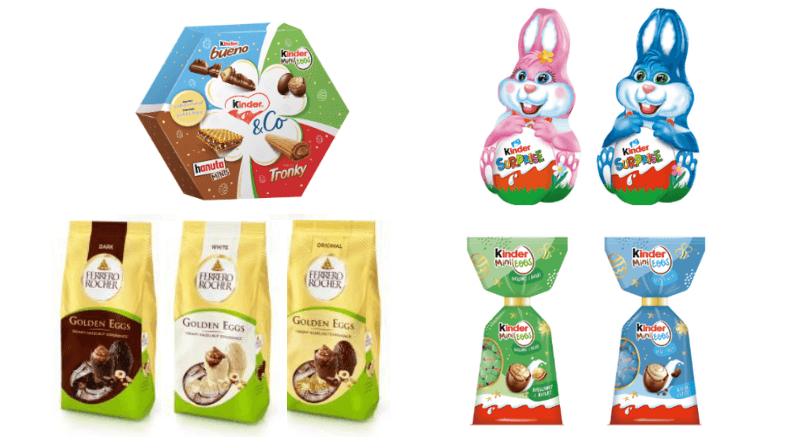 Ferrero y Kinder lanzan una línea especial de productos para Pascua