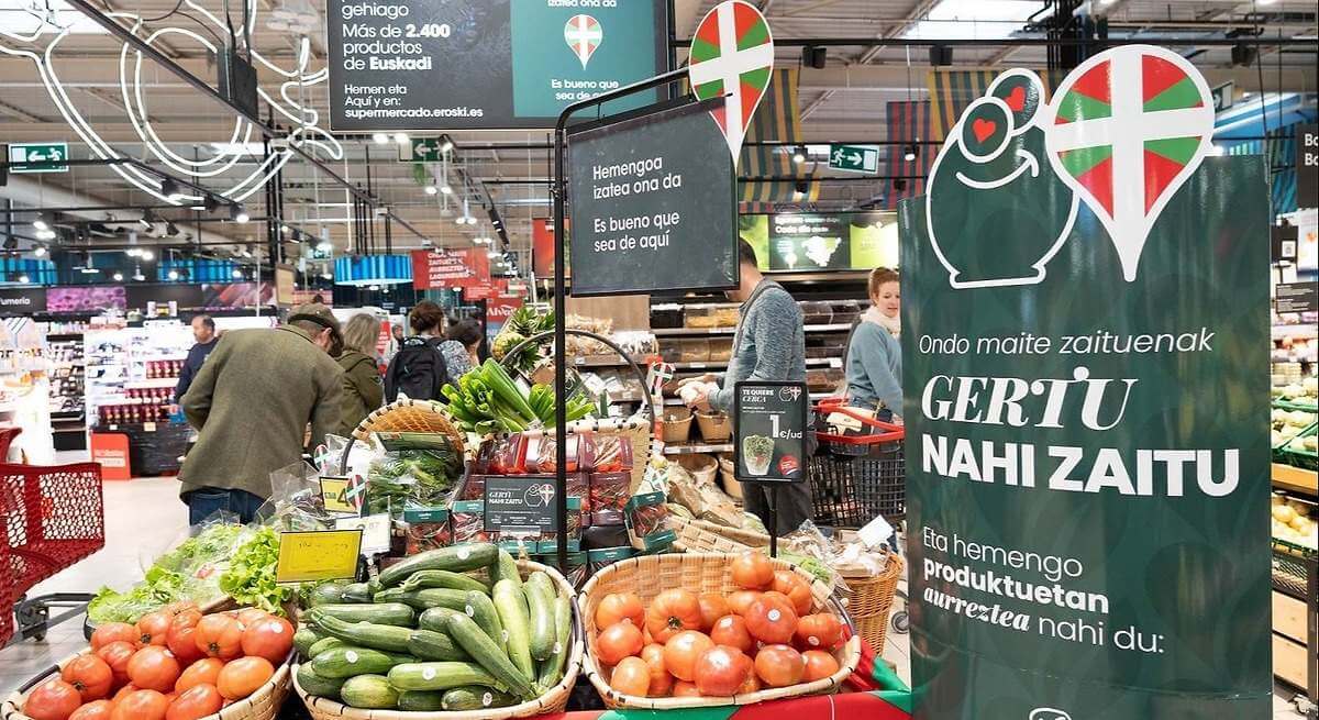 Eroski impulsó el producto local con 494 millones de compras a proveedores vascos en 2024