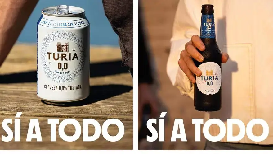 Cerveza Turia presenta Turia 0,0, su nueva cerveza sin alcohol
