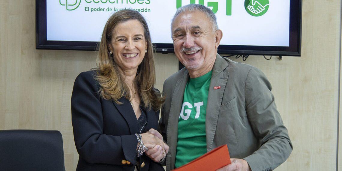 Ecoembes y UGT seguirán colaborando en economía circular y reciclaje