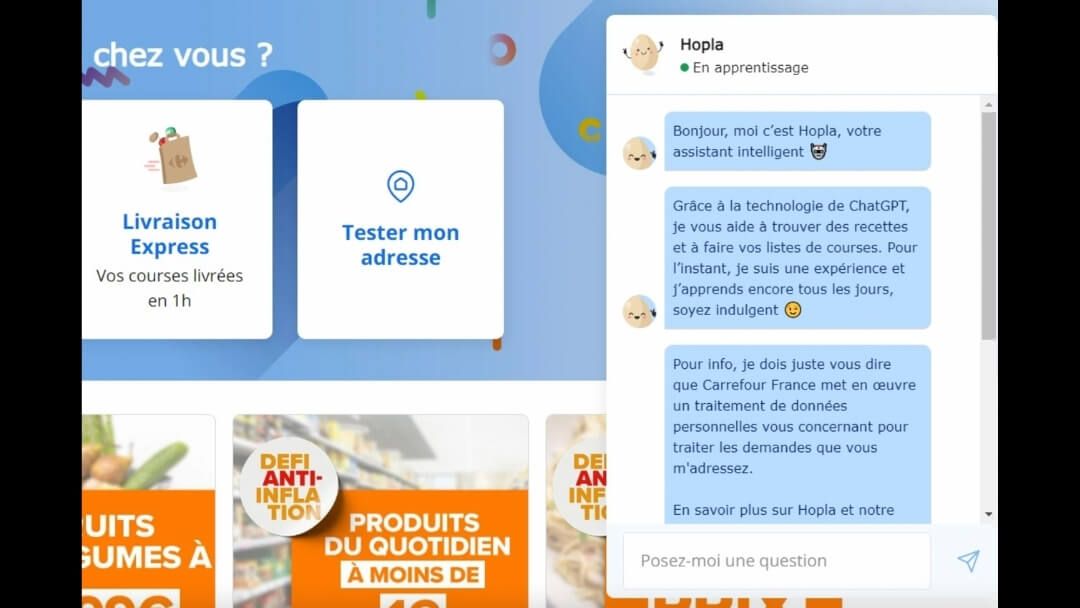 Carrefour se asocia con Google para lanzar Hopla+, la versión mejorada de su asistente de inteligencia artificial