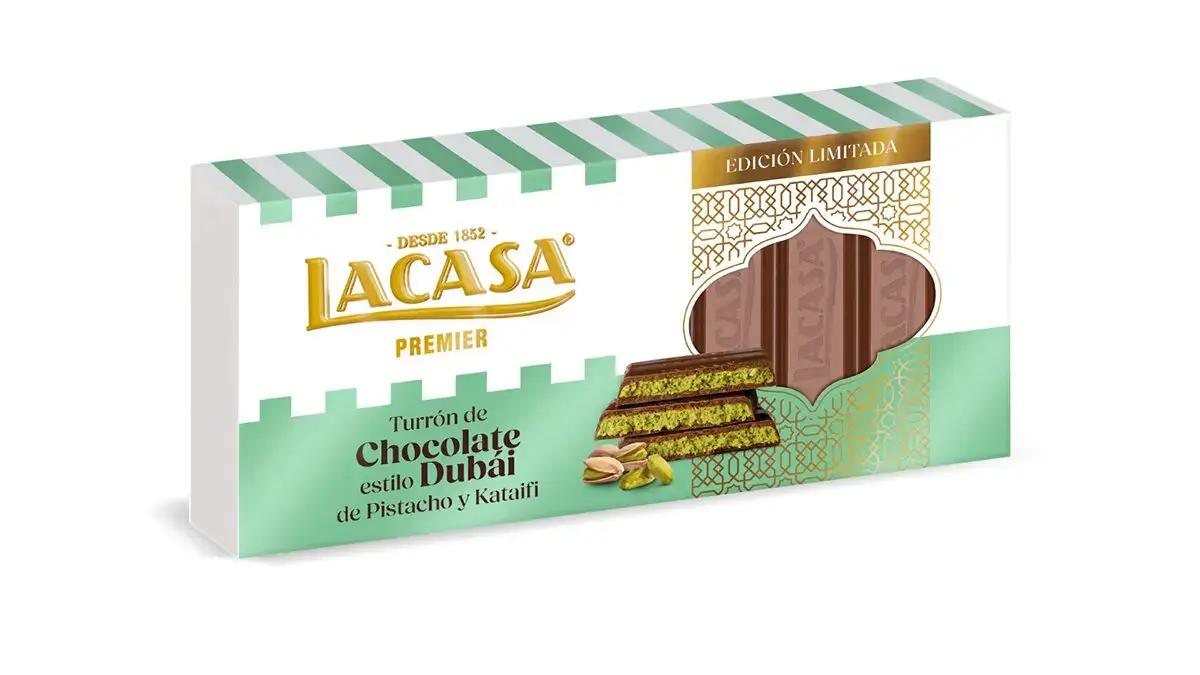 El chocolate Dubái se convierte en turrón: Lacasa adelanta la Navidad con el sabor más viral