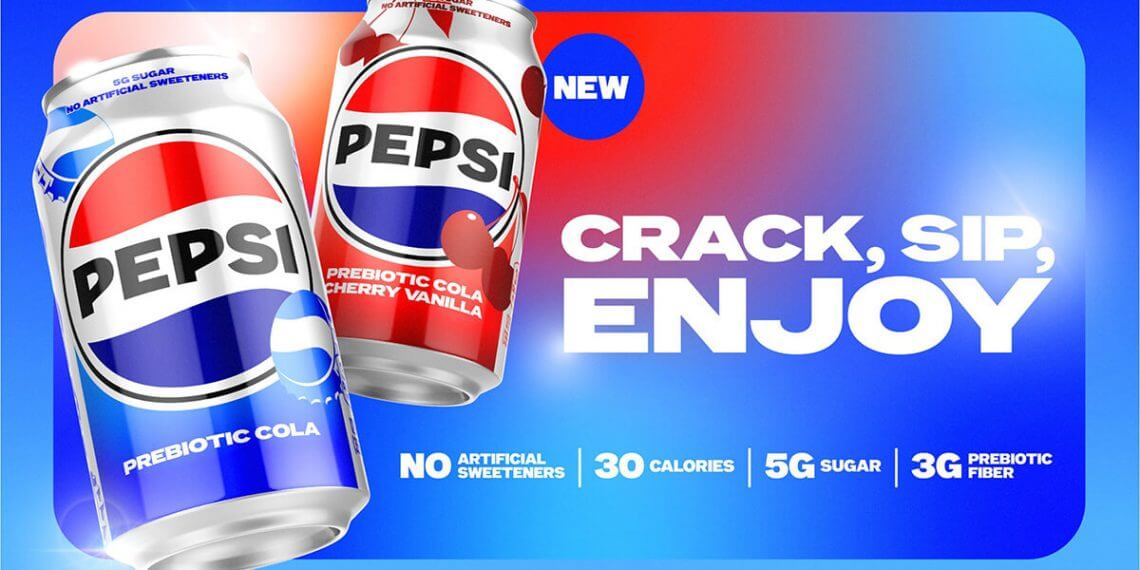 PepsiCo innova con el lanzamiento de la primera cola prebiótica