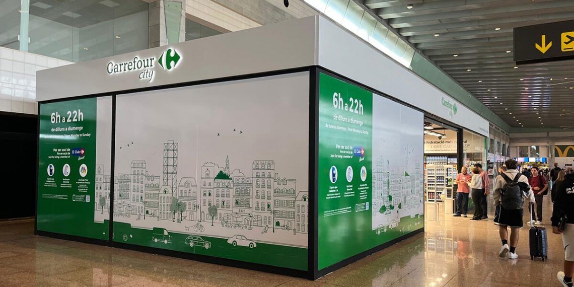 Carrefour impulsa su plan de expansión con su primera tienda en un aeropuerto de España